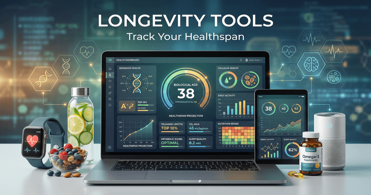 Free biological age calculator and longevity tools at Fruitful Years