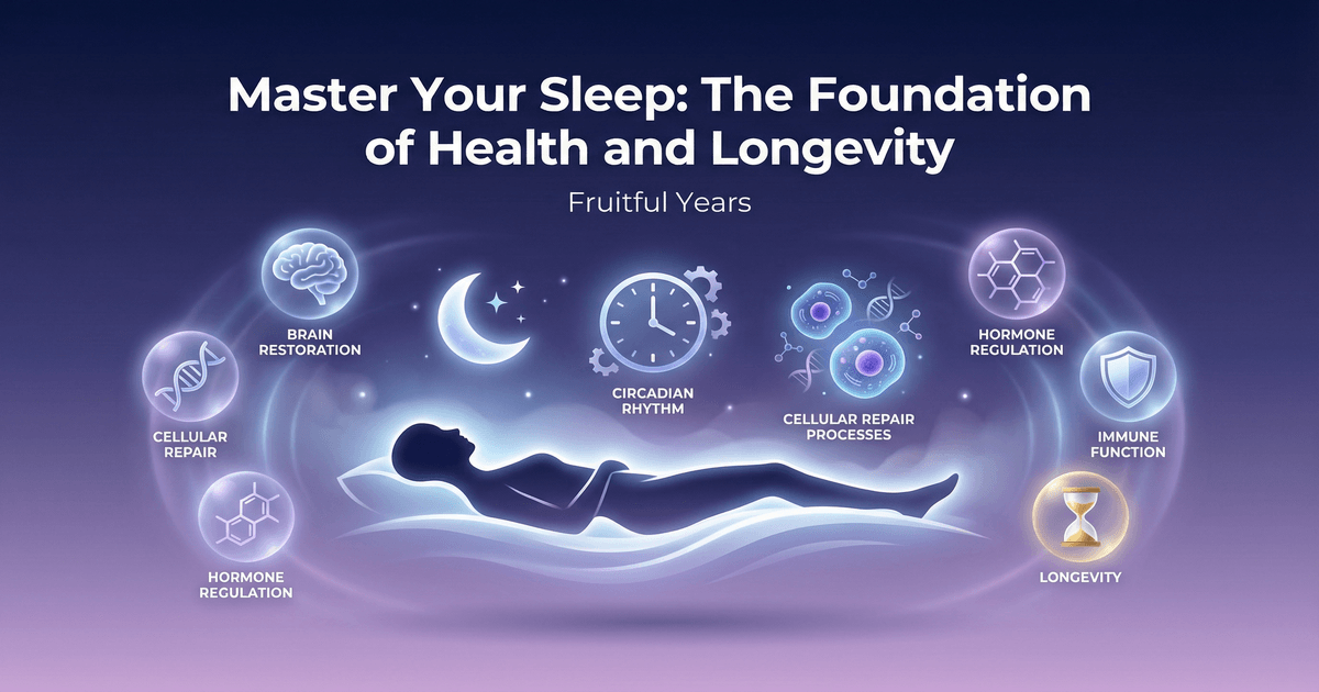 Master your sleep for longevity and anti-aging