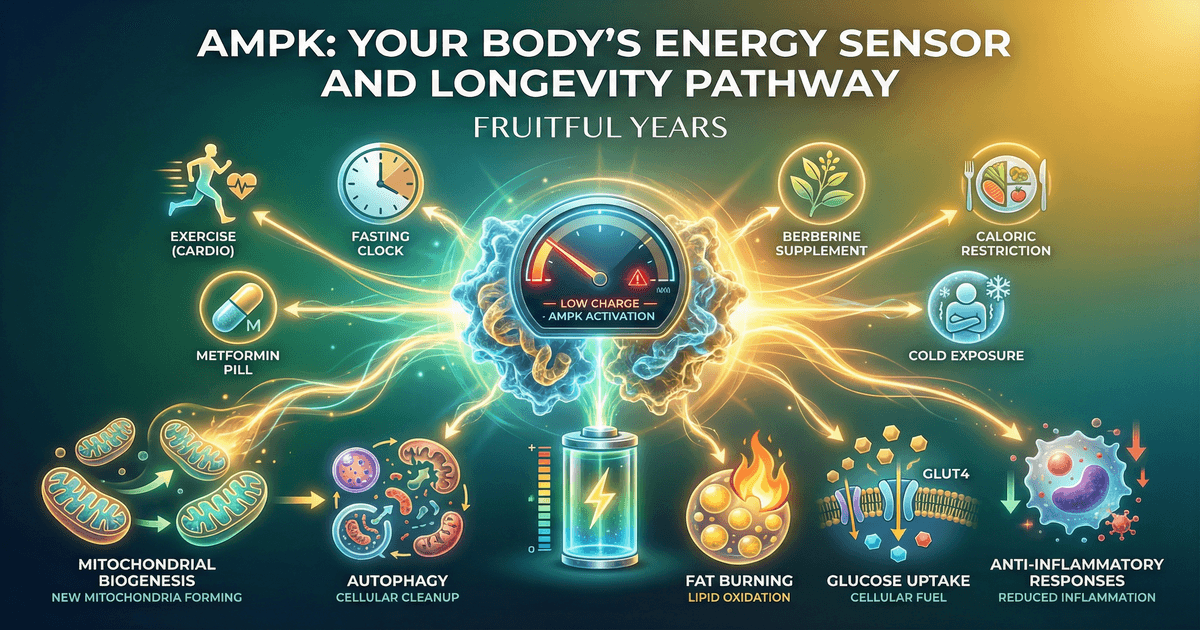 AMPK activation for longevity and metabolic health