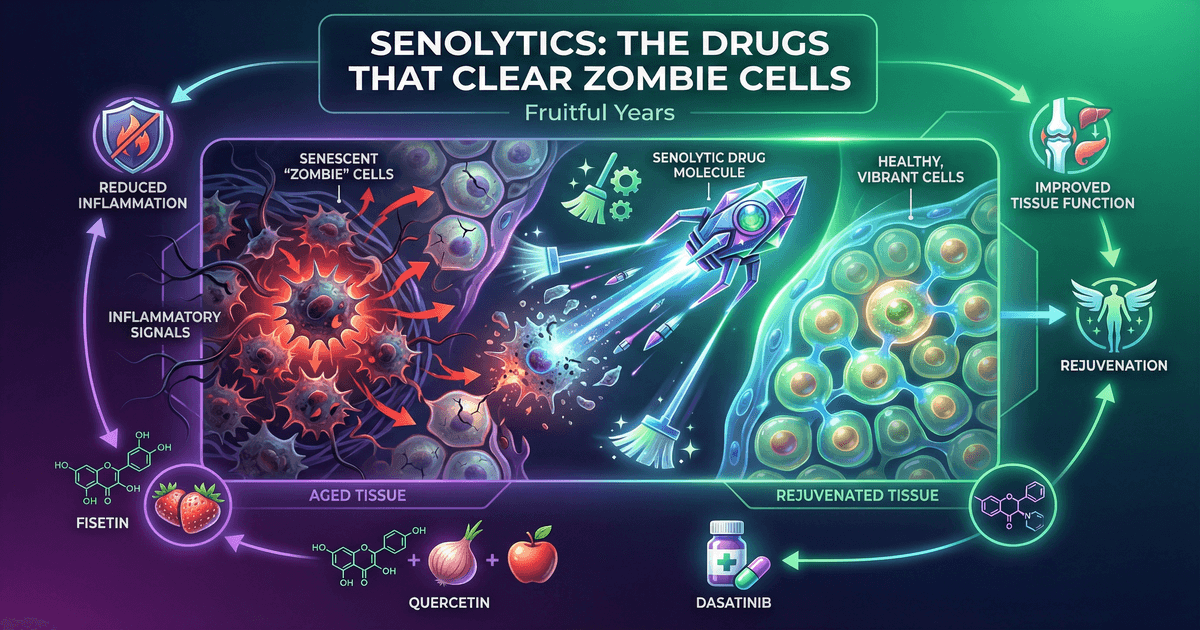 Senolytics drugs that clear senescent cells for longevity